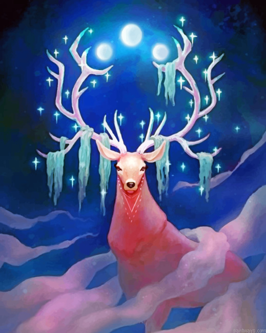 Moon Guardian Stag Painting By Numbers.png