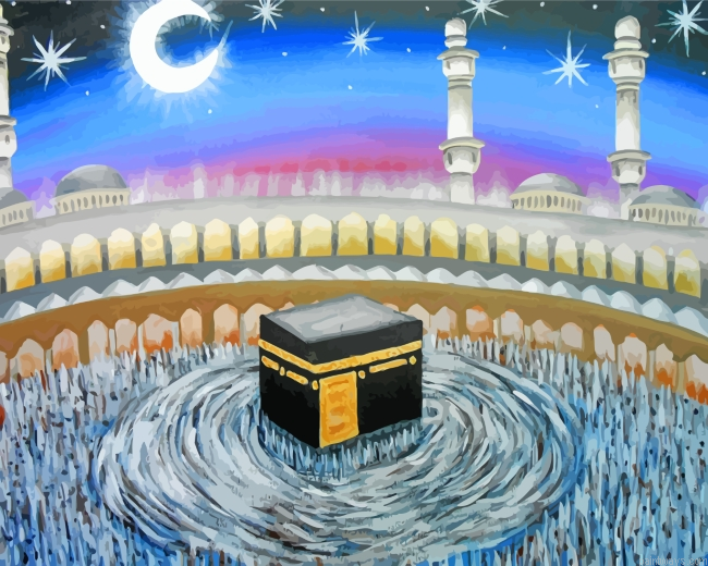Moon Over Kaaba Painting By Numberss.png