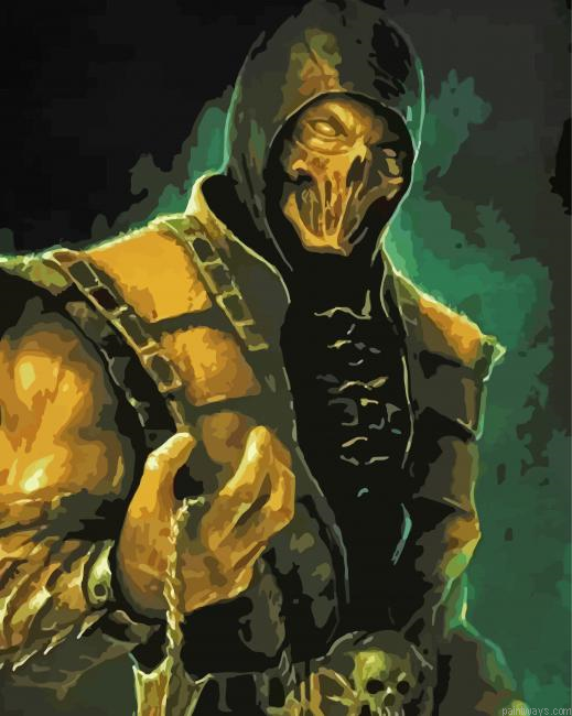 Mortal Kombat Skull Painting By Numberss.png