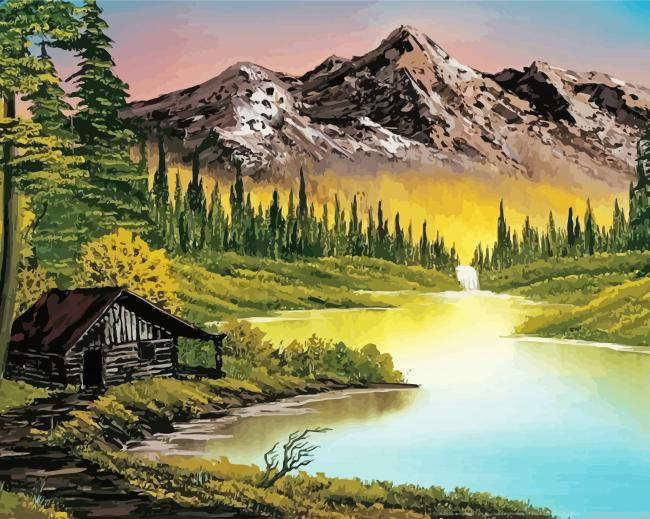 Mountain Retreat Bob Ross Painting By Numberss.png