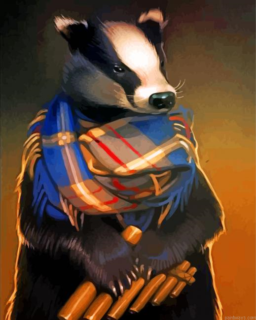 Mr Badger Painting By Numbers.png