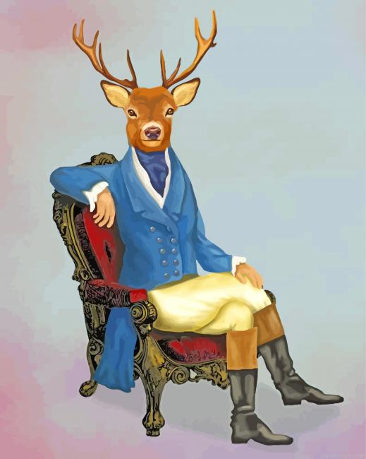Mr Deer Painting By Numbers.png