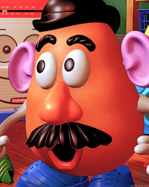 Mr Potato Head Cartoons Painting By Numberss.png