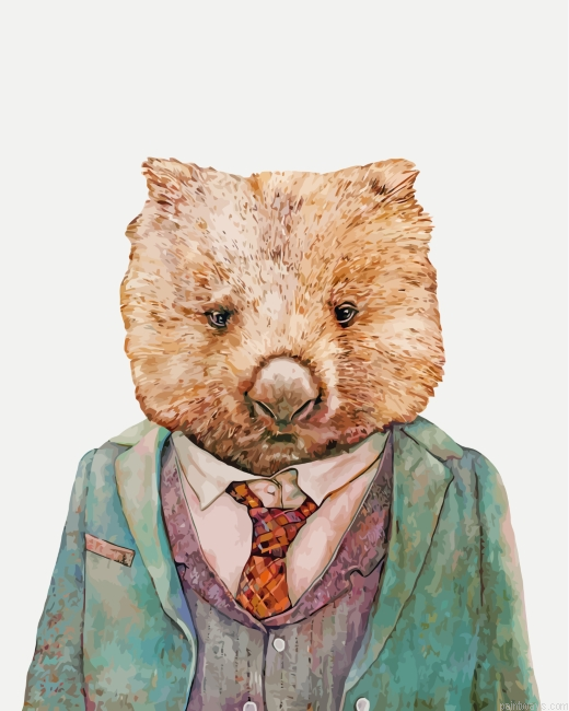 Mr Wombat Painting By Numbers.png