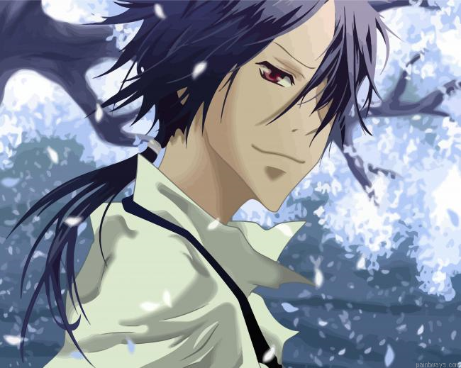 Mukuro Rokudo Anime Character Painting By Numberss.png