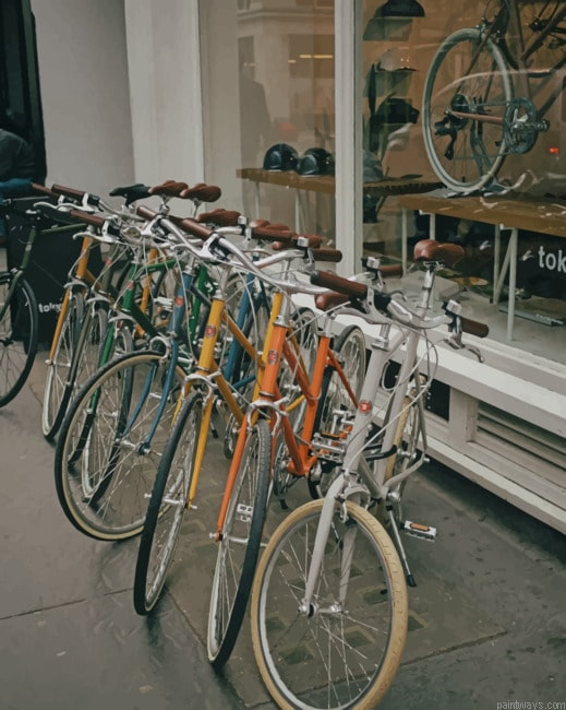 Multi Colored Cycles Painting By Numberss.png