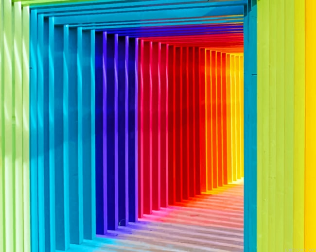 Multicolored Wall Colorful Painting By Numberss.png