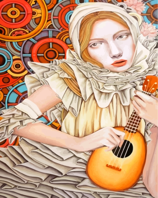 Musician Lady Painting By Numbers.png