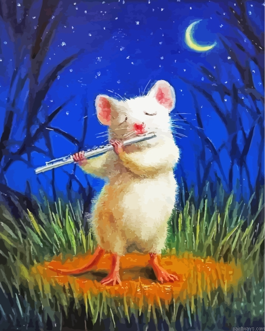 Musician Mouse Painting By Numberss.png