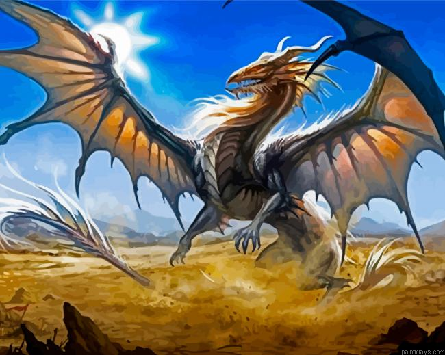 Mythical Dragon Painting By Numberss.png