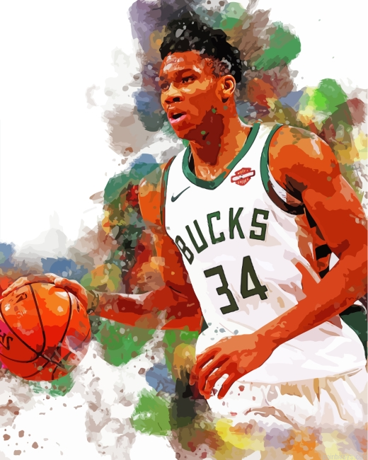 Nba Giannis Antetokounmpo Painting By Numberss.png