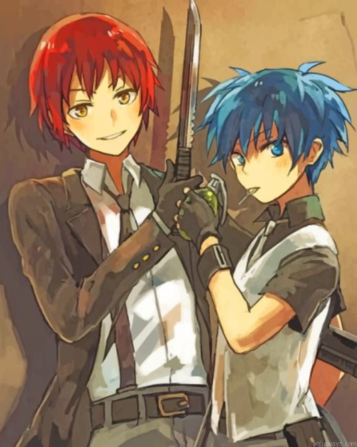 Nagisa And Karma Animations Painting By Numberss.png