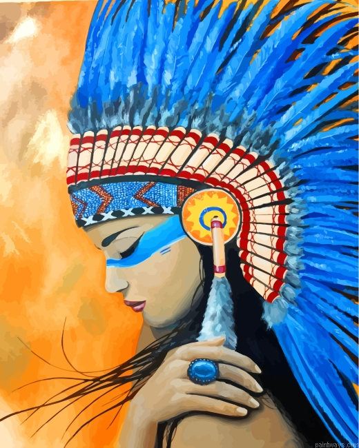 Native American Indian Painting By Numbers.png