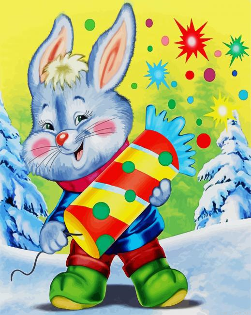 Naughty Rabbit Painting By Numberss.png