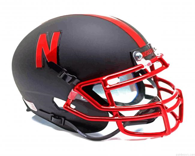 Nebraska Helmet Painting By Numberss.png