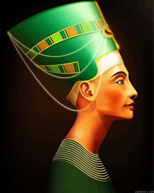 Nefertiti Side Profile Painting By Numberss.png