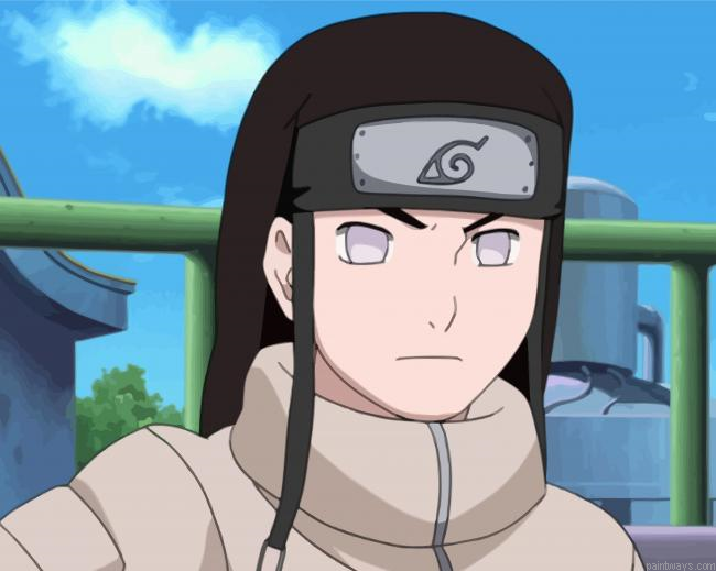 Neji Hyuga Character Painting By Numberss.png