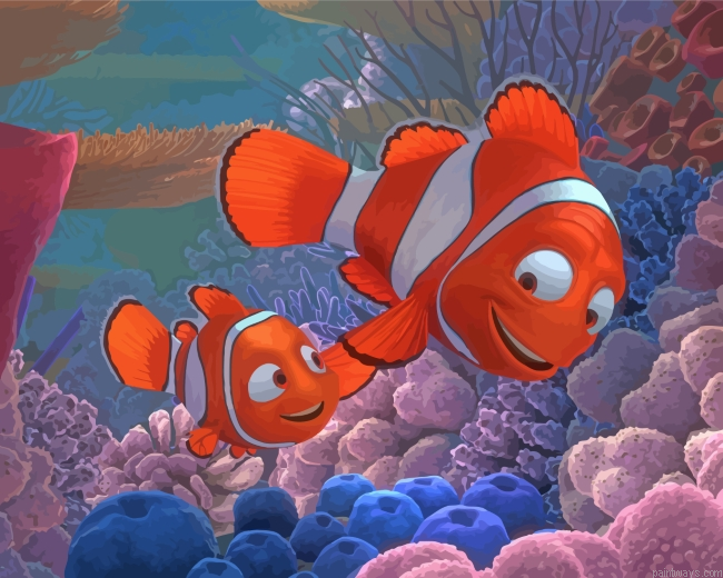 Nemo And Marlin Painting By Numbers.png