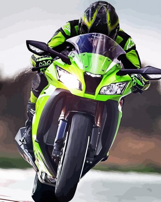Ninja Bike New Painting By Numberss.png