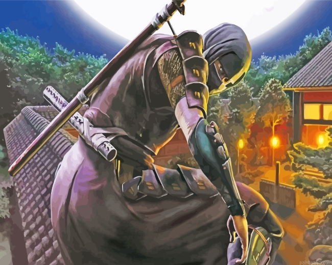 Ninja Character Painting By Numberss.png