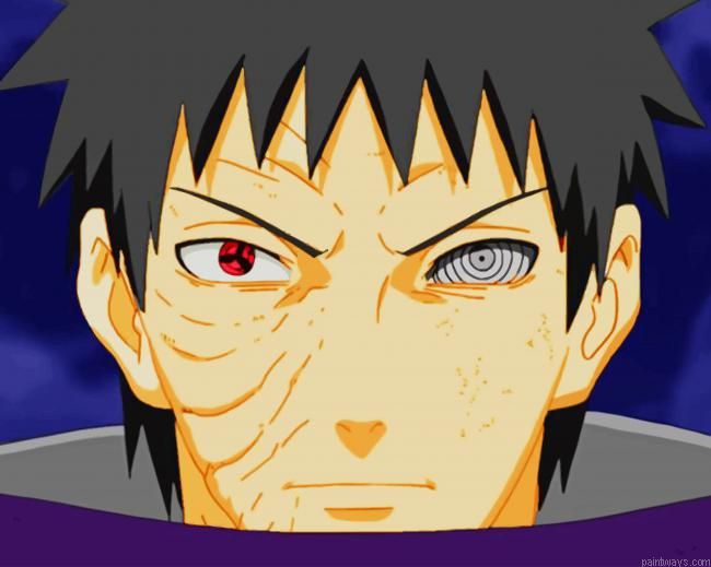 Obito Uchiha Naruto New Painting By Numberss.png