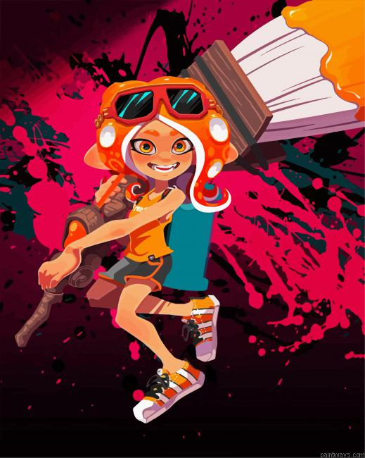 Octoling Splatoon Character Painting By Numberss.png