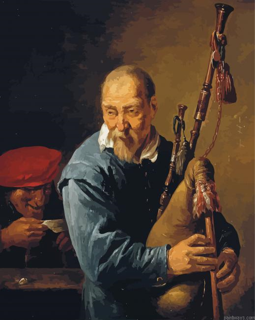 Old Bagpipe Player Painting By Numberss.png