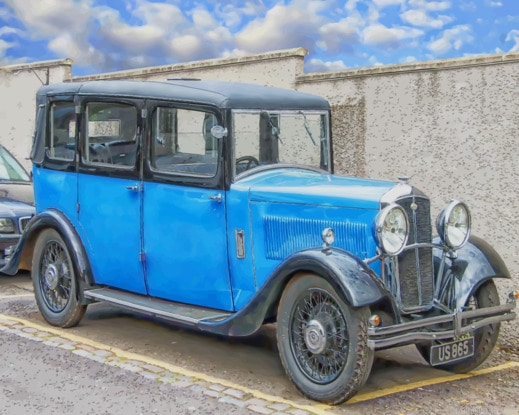 Old Blue Car New Painting By Numberss.png