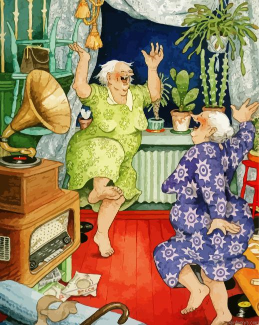 Old Happy Ladies Painting By Numberss.png
