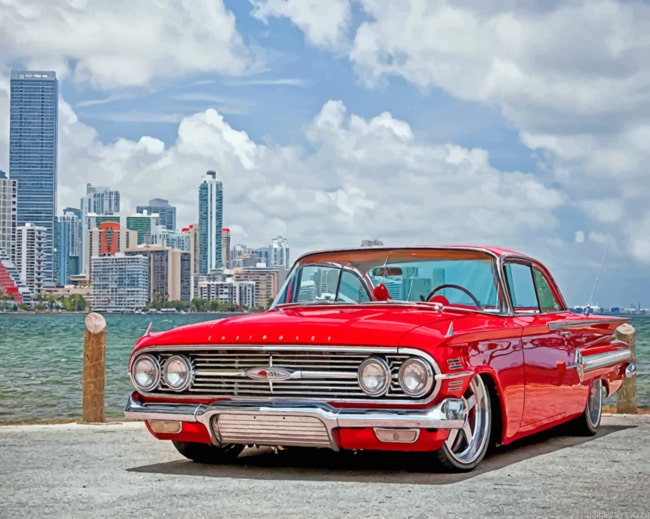 Old Impala Cars Painting By Numberss.png