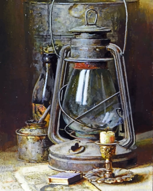 Old Lamp Painting By Numberss.png