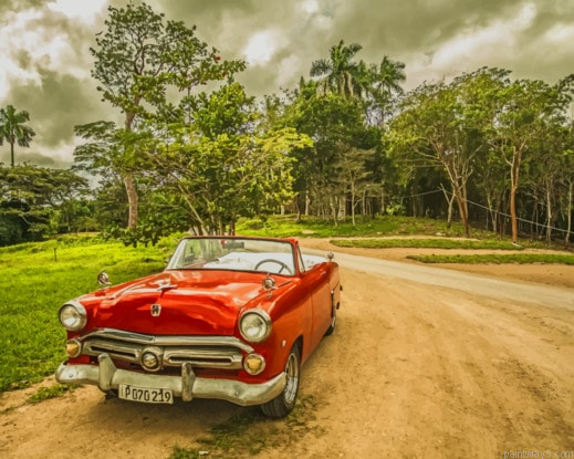 Old Red Car New Painting By Numberss.png