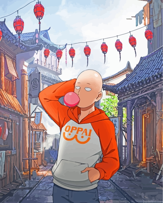 One Punch Man Character Painting By Numberss.png