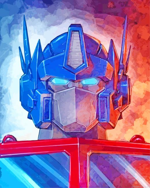 Optimus Transformer Painting By Numberss.png