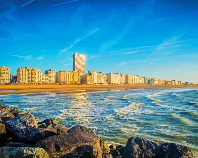 Ostend City In Belgium Painting By Numberss.png