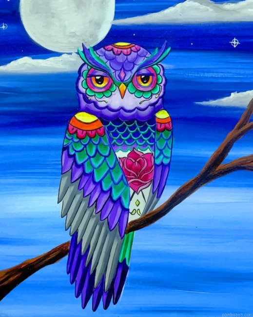 Owl Art Mandala Painting By Numberss.png
