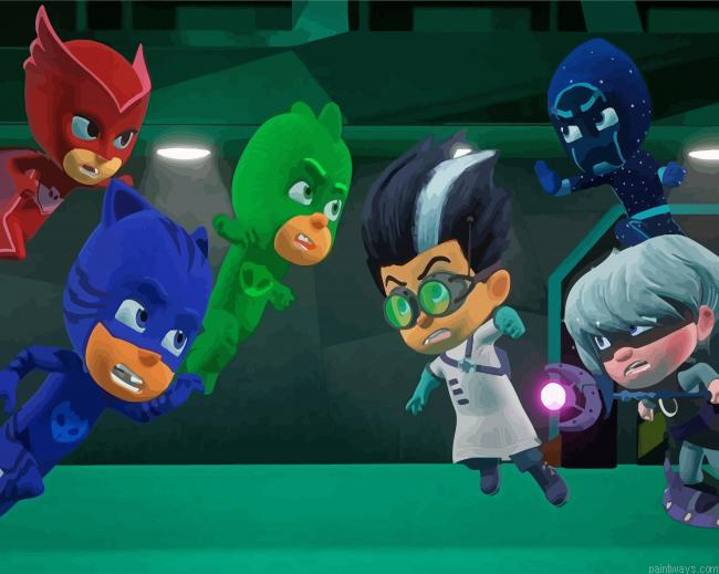 Pj Masks Animation Characters Painting By Numberss.png