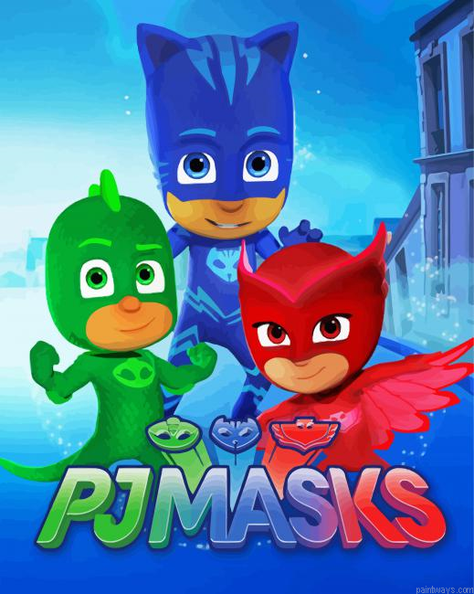 Pj Masks Poster Painting By Numberss.png