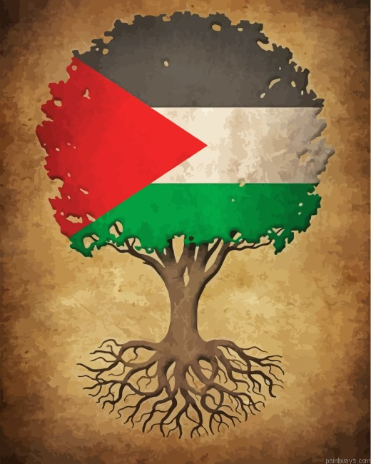 Palestine Tree Painting By Numberss.png