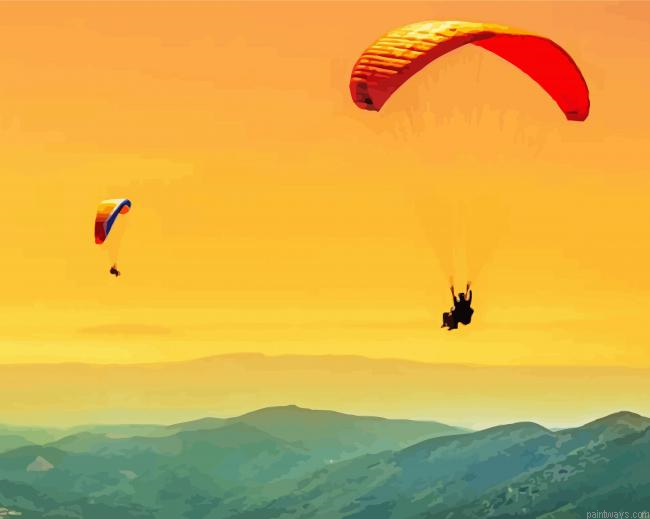Parachute At Sunset Painting By Numberss.png