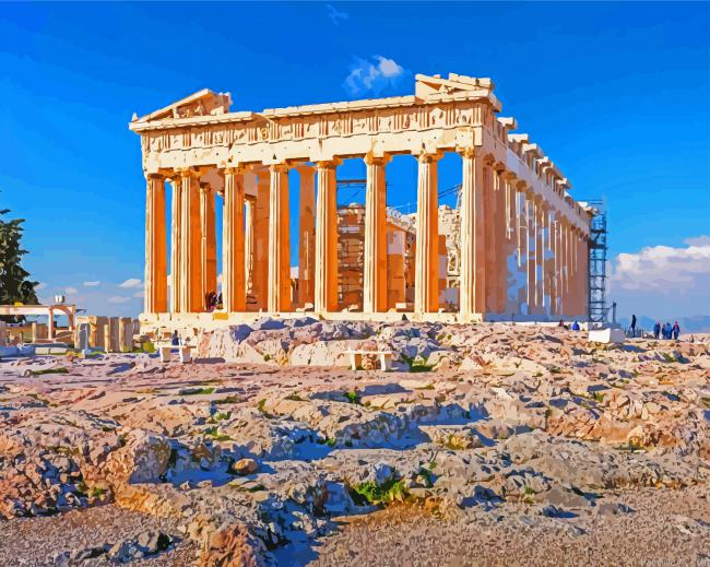 Parthenon Greece Painting By Numberss.png