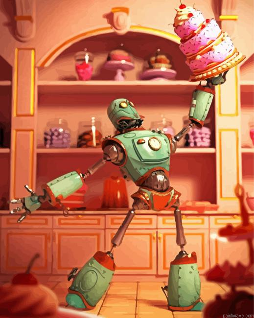 Pastry Chef Robot Painting By Numberss.png