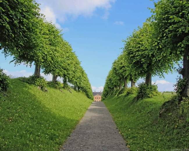 Path Between The Trees Landscapes Painting By Numberss.png