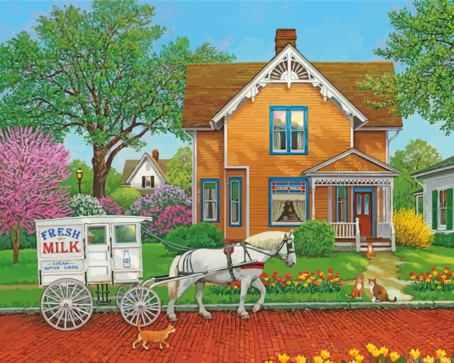 Peaceful House Painting By Numbers.png