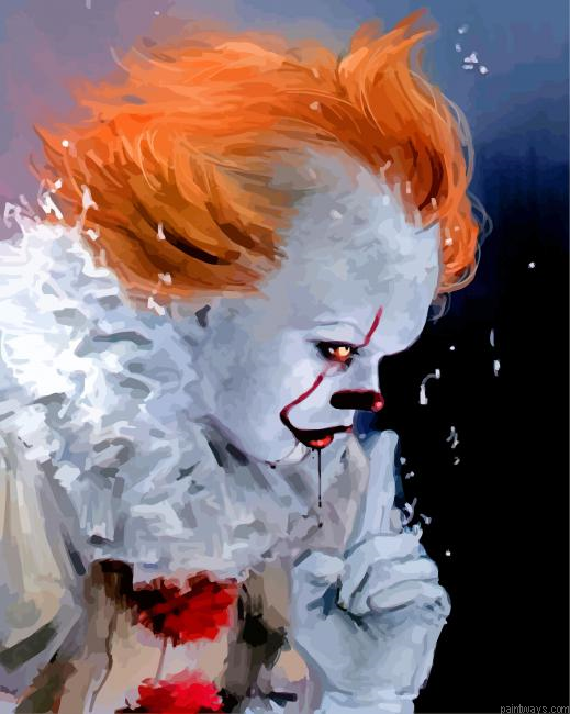 Pennywise Side Profile Painting By Numberss.png