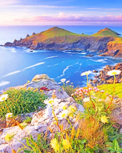 Pentire Point England Seascapes Painting By Numberss.png