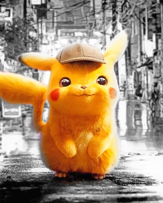 Pikachu Pokemon New Painting By Numberss.png