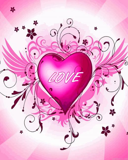 Pink Heart Painting By Numbers.png