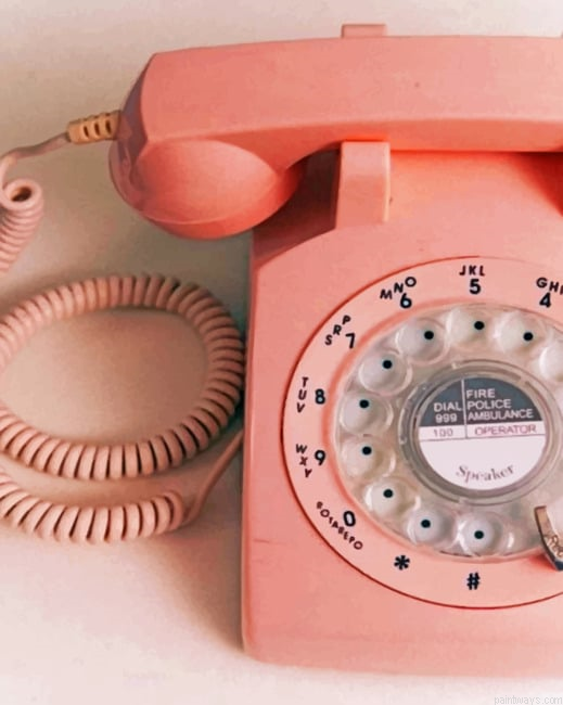 Pink Phone Painting By Numberss.png