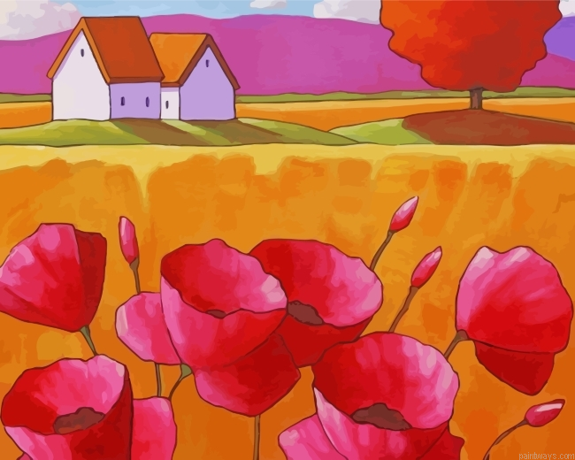 Pink Poppies Painting By Numbers.png